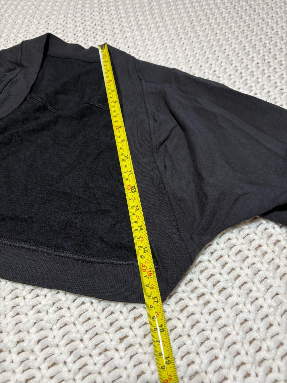 lululemon French Terry long sleeve shrug in black size 6 - Picture 10 of 15